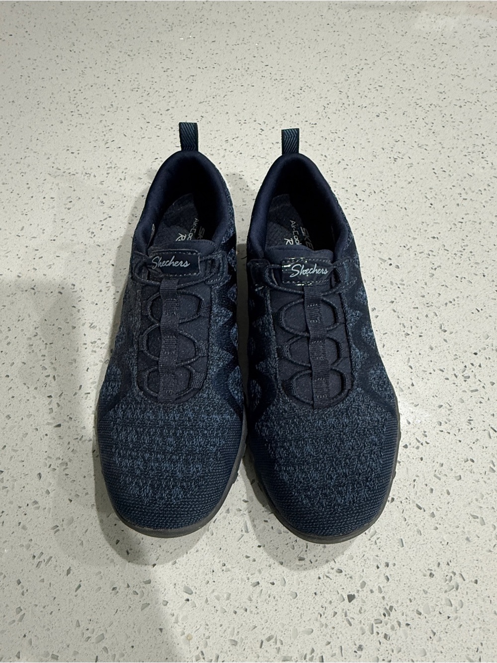 Skechers navy blue relaxed for sneakers- size 6